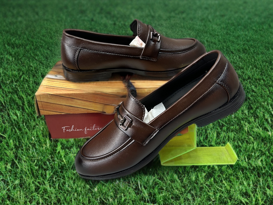 Classic Brown Leather Loafers – Elite Comfort & Style